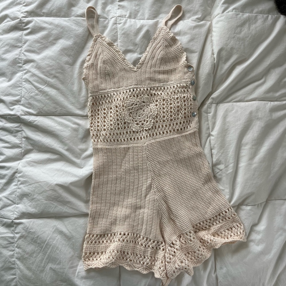 NWT May & July Crochet Romper